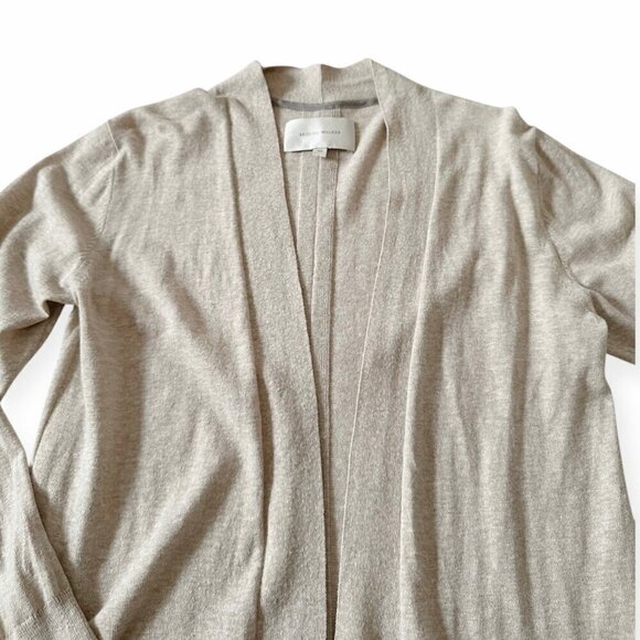 Brochu Walker Linen Blend Open Front Duster Cardigan,  Size XS - Picture 4 of 12